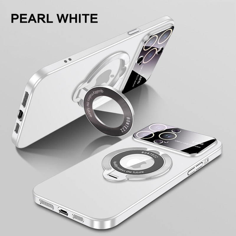 Large Window Phone Case Leak Label Magnetic Bracket
For iPhone 14/13 Series