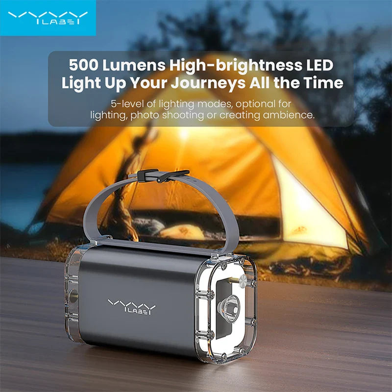 40000mAh Powerbank 100W Outdoor Waterproof USB Type C Fast Chariging LED Light Power Station