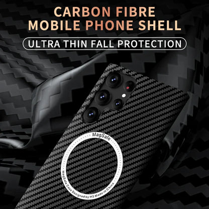 Ultra Slim Contrast Color Carbon Fiber Texture TPU Case For Samsung Galaxy S24-S23 Series