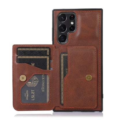 Magnetic Flip Wallet Credit Card Holder Leather Case For Samsung S24-S23 Series