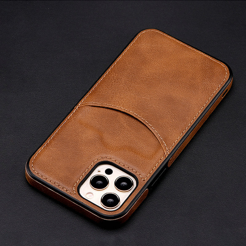 Luxury Case PU Leather Fashion Wallet Credit Card Slot For iPhone 14 - theroxymob