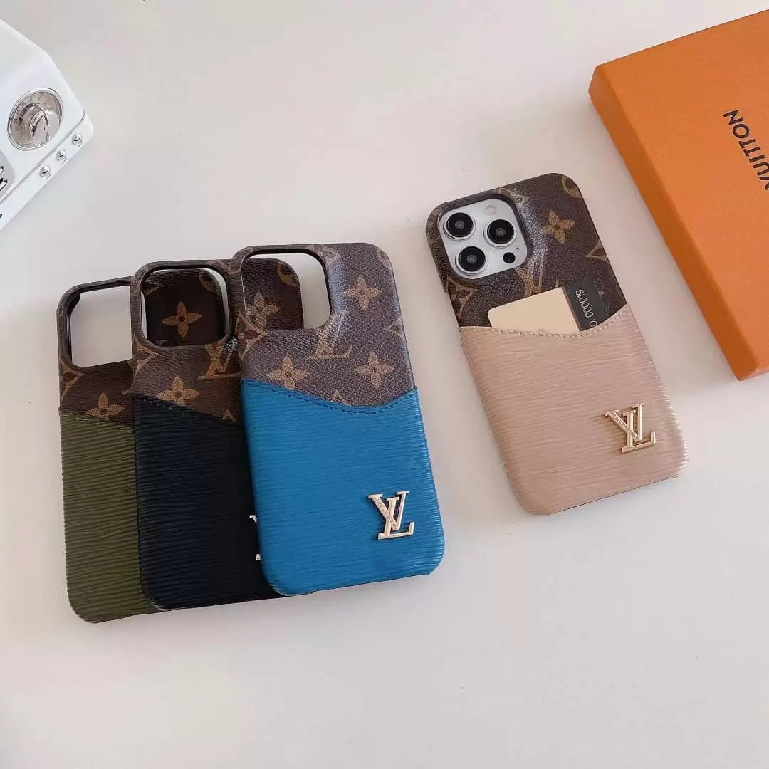 iPhone 14 Pro Max Louis Vuitton Case Card Holder for iPhone 13 14 15