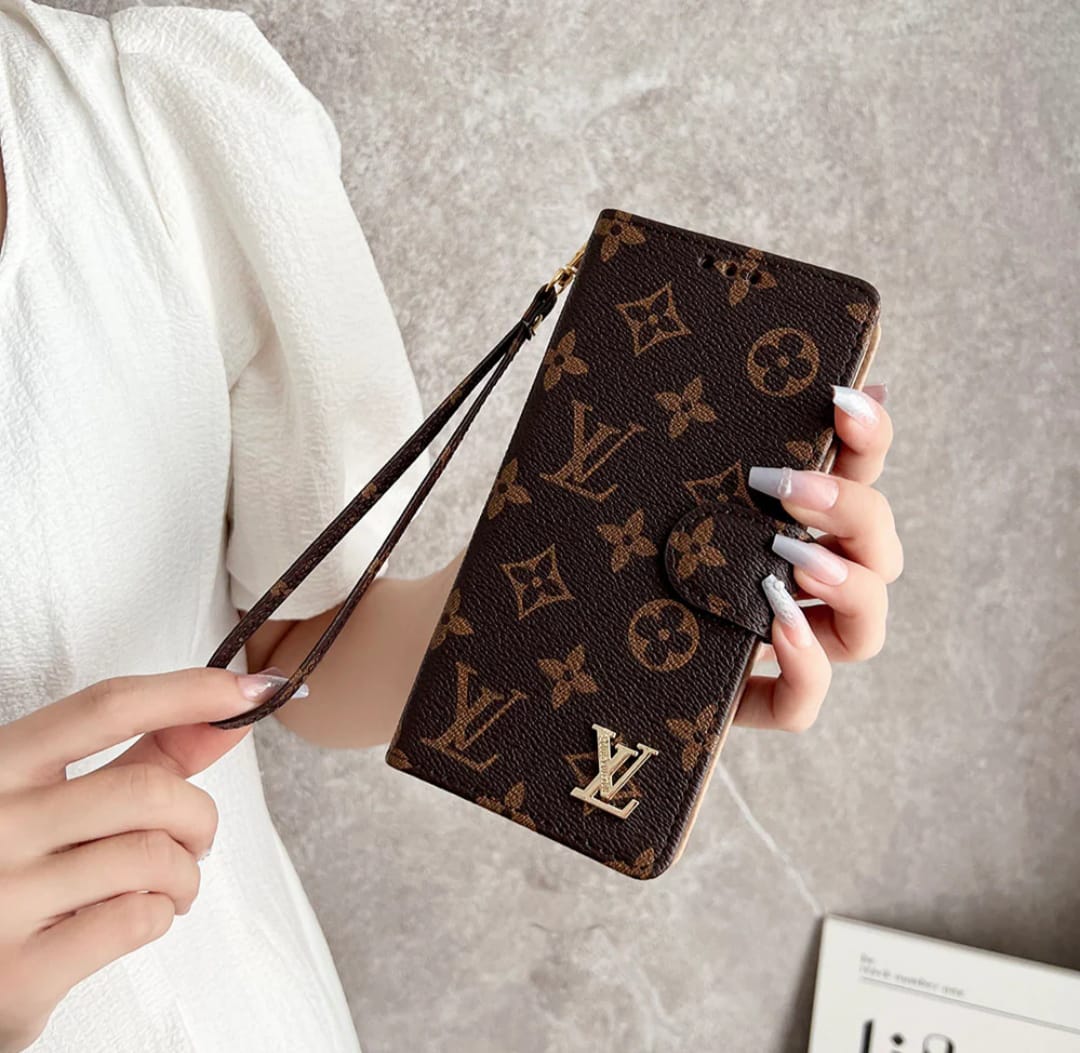 PREMIUM LV FASHION WALLET IPHONE CASE 16 TO 14