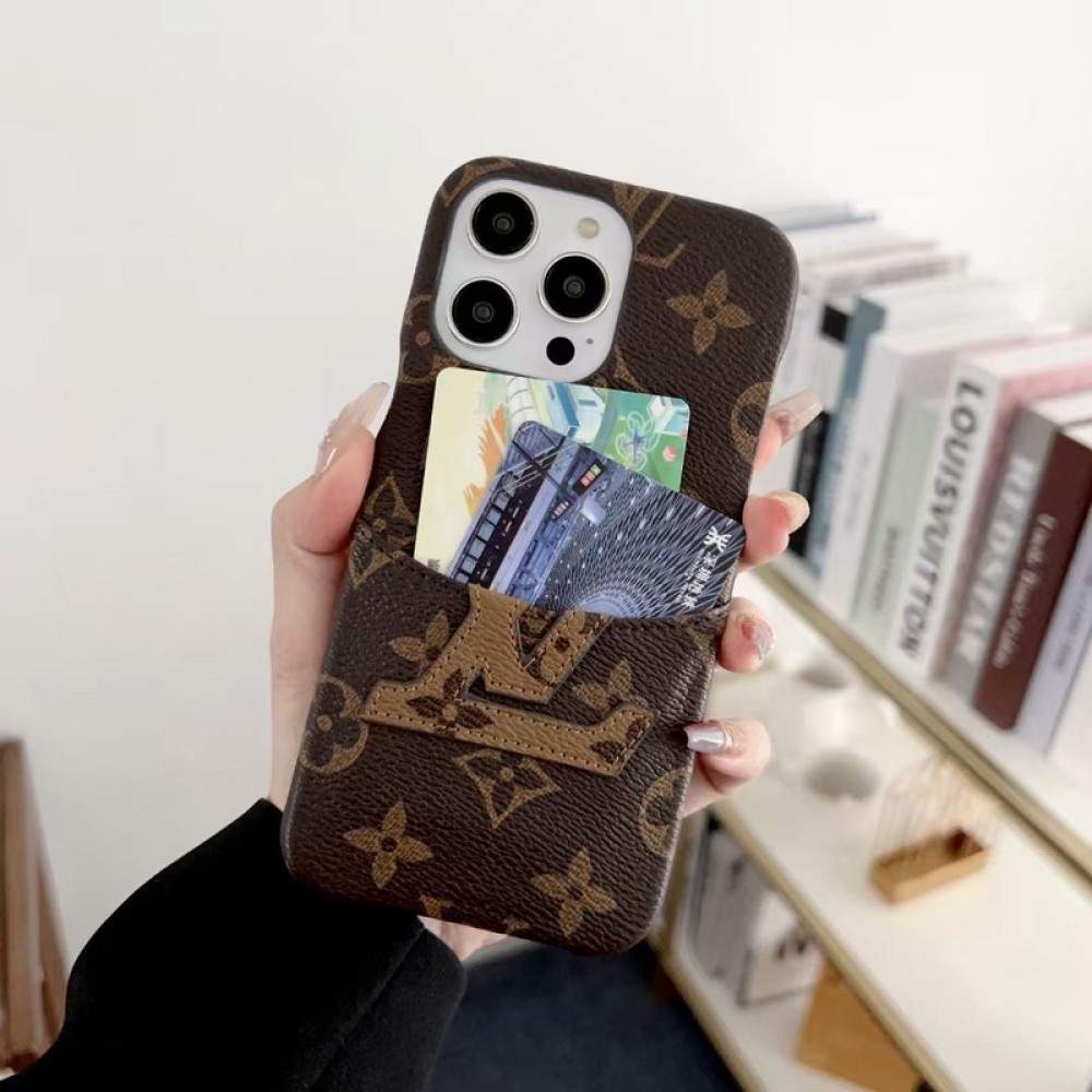 BIG LOGO IPHONE CASE WITH WALLET CARD HOLDER