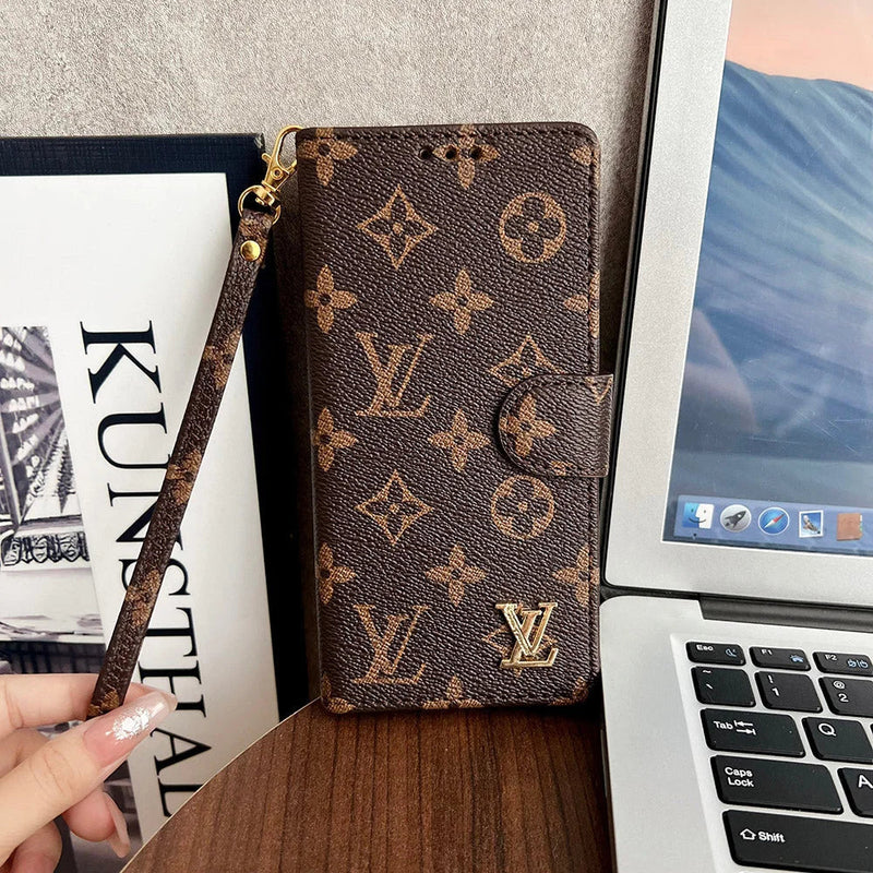 PREMIUM LV FASHION WALLET IPHONE CASE 16 TO 14