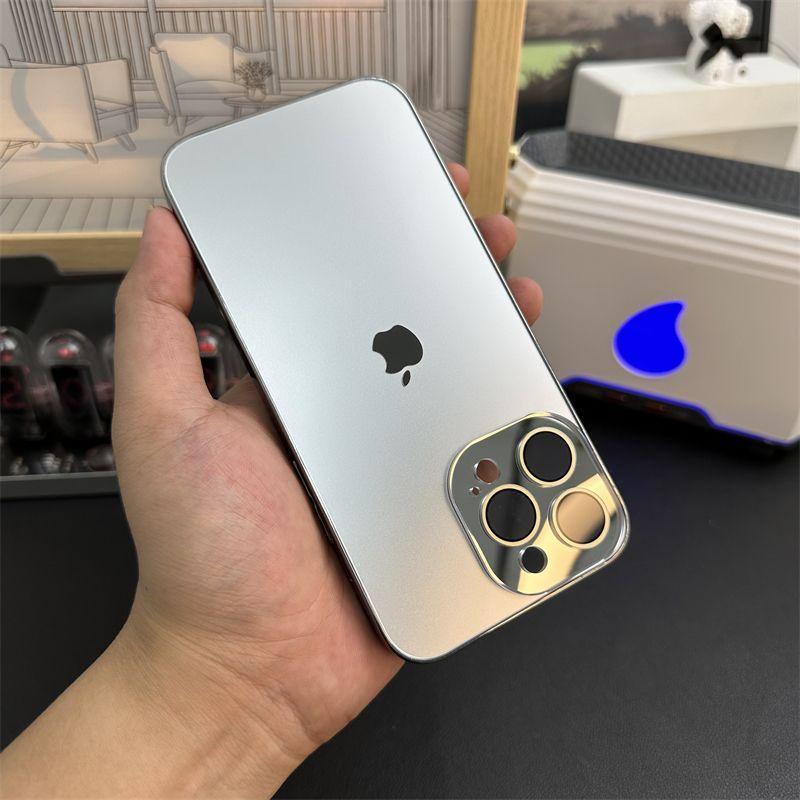 GLASS CAMERA LENS SHELL CASE FOR IPHONE 16 TO 14