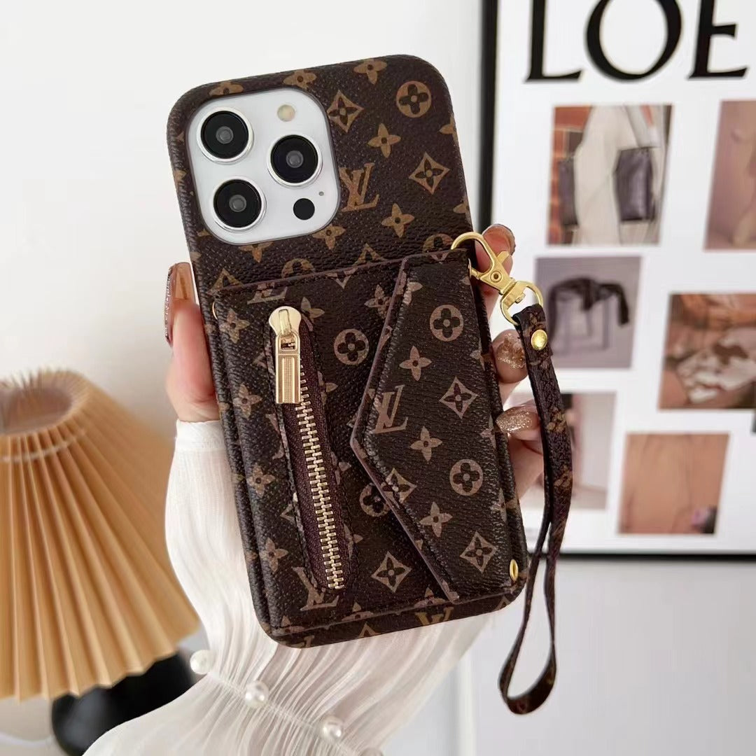 NEW IPHONE LV  GUCCI LEATHER WALLET PHONE CASE