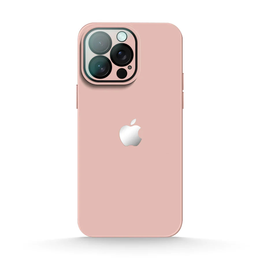 Luxury Frosted Case with Lens Tempered Glass Protection For iPhone 16 / 15 / 14