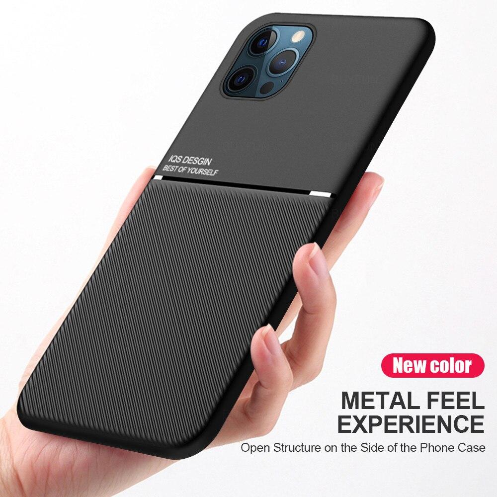 Luxury Soft Car Magnetic Matte Leather Cover For iPhone 13 Series - theroxymob